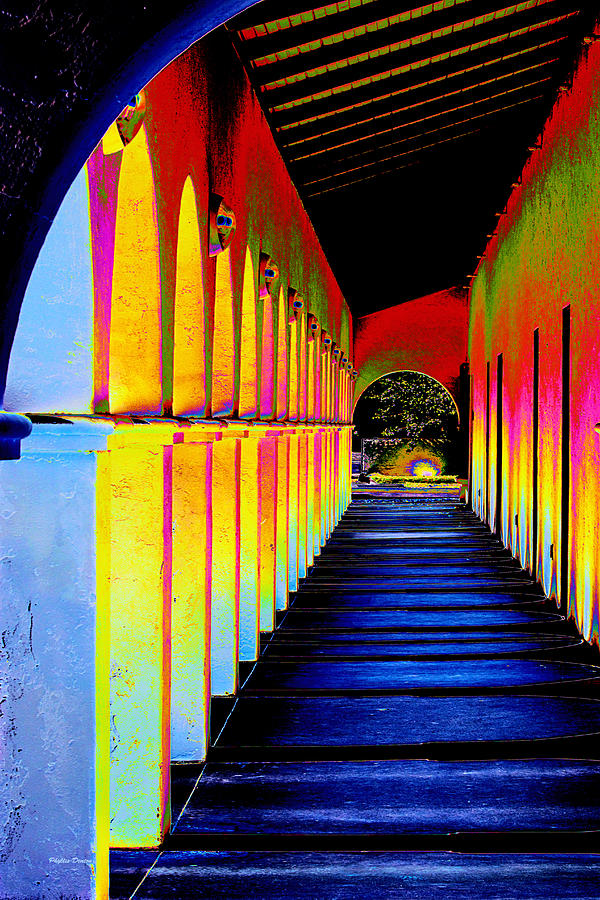 Arches And Shadows Pop Art Photograph by Phyllis Denton