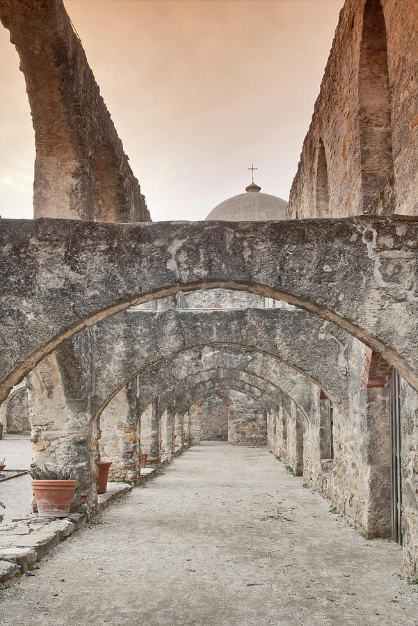 Arches At Convento At Mission San Jose Photograph by Witold Skrypczak Arches At Convento At Mission San Jose Photograph by Witold Skrypczak