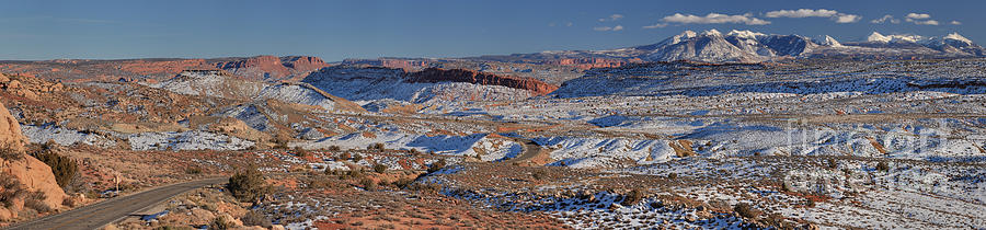 Arches La Sal Panorama Photograph by Adam Jewell