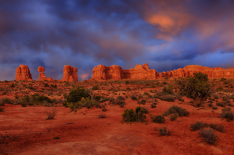 Arches Last Light Photograph by Greg Norrell