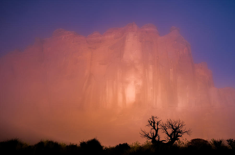 Arches National Park Photograph - Arches Morning Fog by Darren White