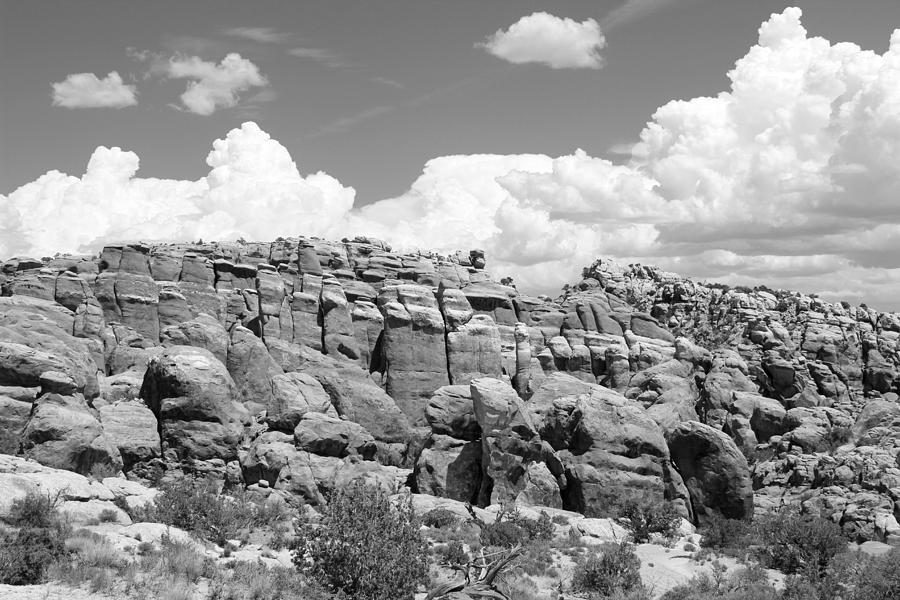 Arches National Park 13 BW Photograph by Mary Bedy
