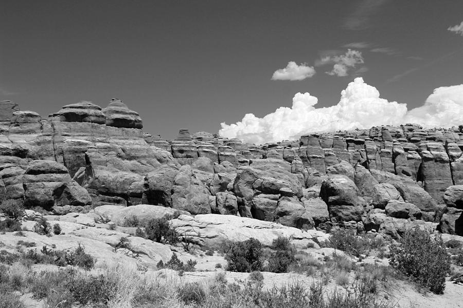 Arches National Park 14 BW Photograph by Mary Bedy