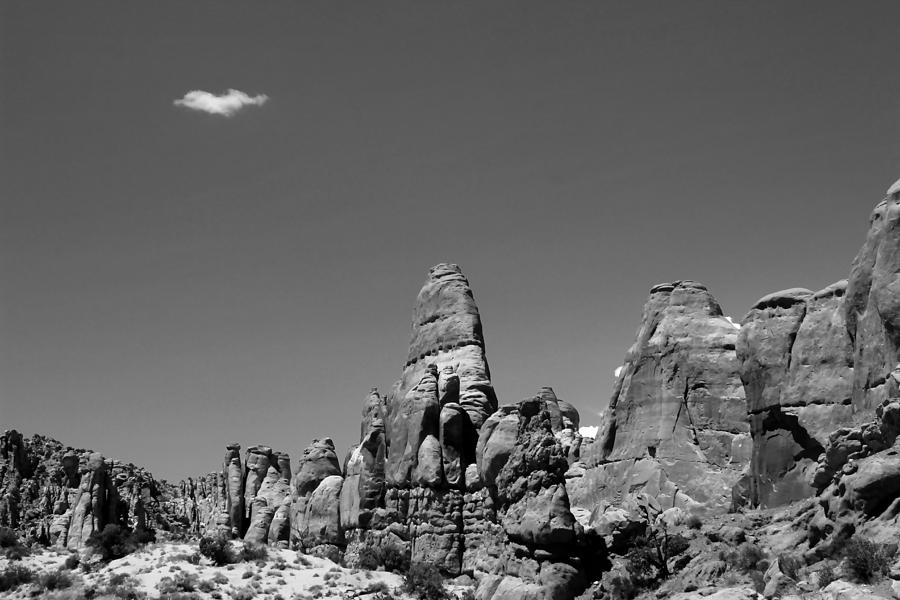 Arches National Park 16 BW Photograph by Mary Bedy