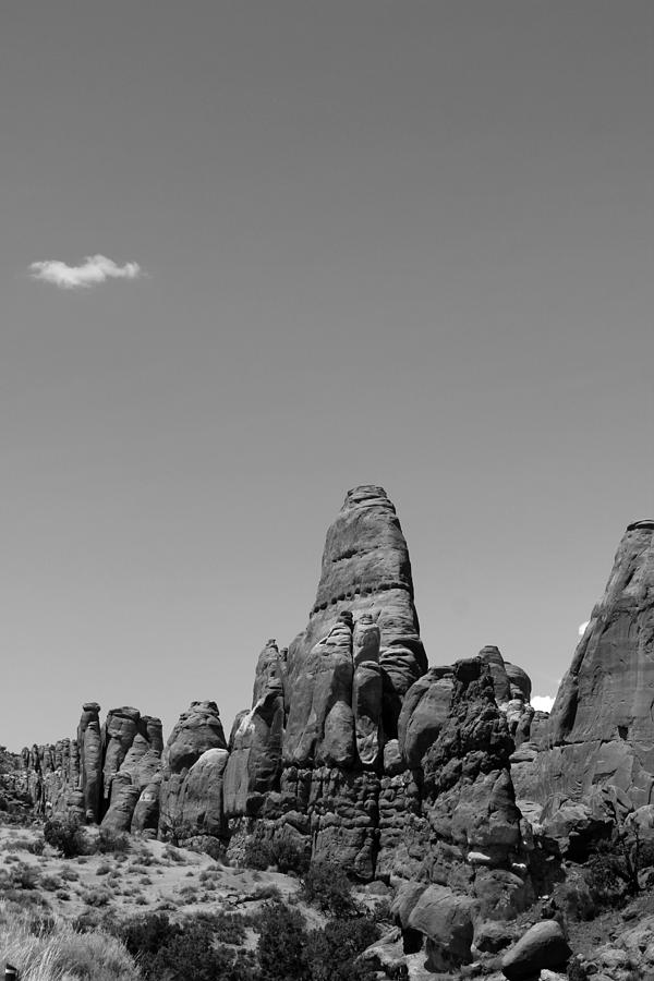 Arches National Park 17 BW Photograph by Mary Bedy