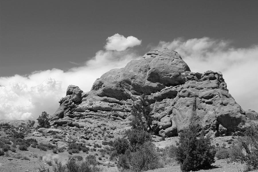 Arches National Park 23 BW Photograph by Mary Bedy