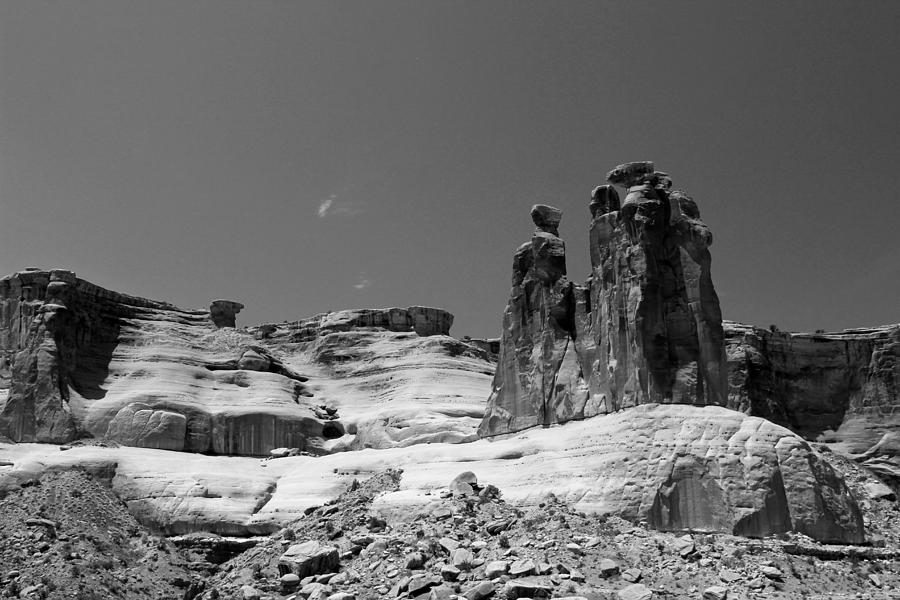 Arches National Park 3 BW Photograph by Mary Bedy