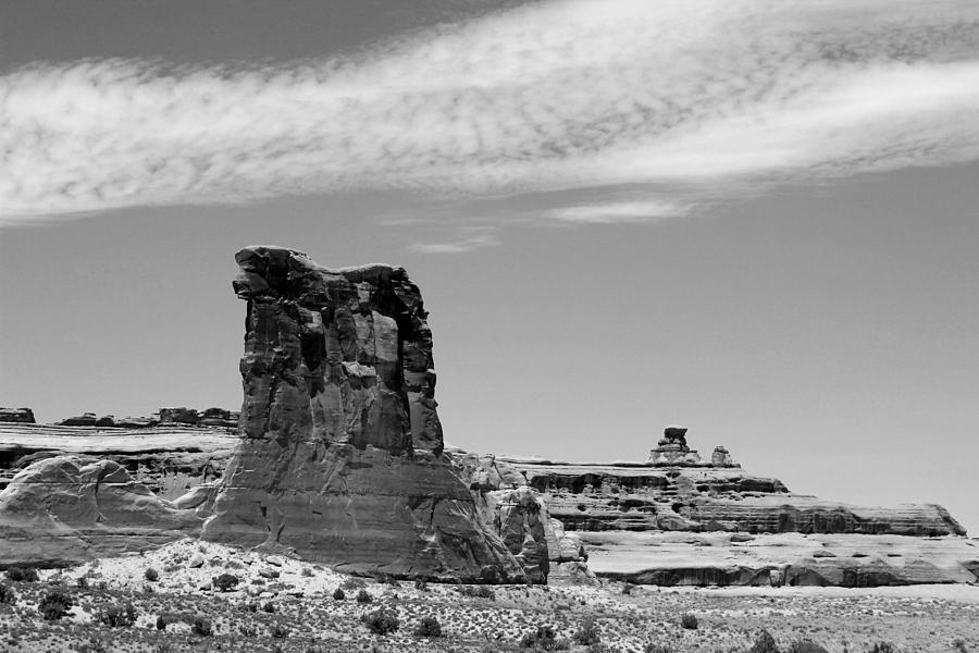 Arches National Park 5 BW Photograph by Mary Bedy