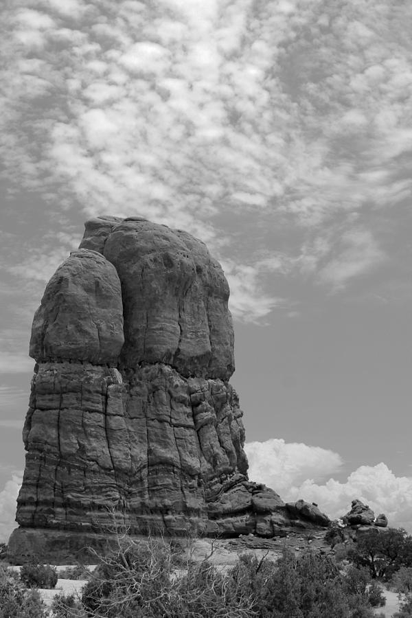 Arches National Park 6 BW Photograph by Mary Bedy