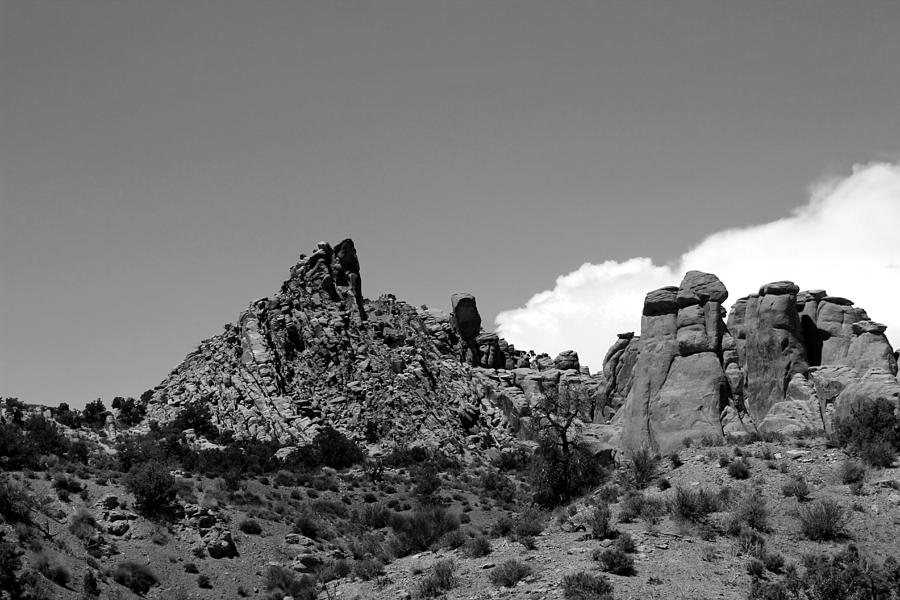 Arches National Park 19 BW Photograph by Mary Bedy