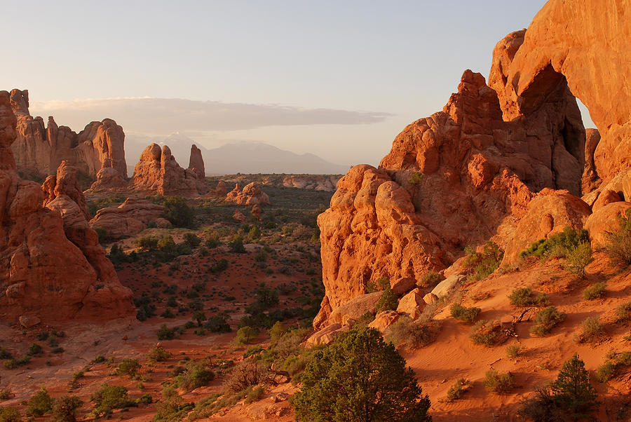 Arches National Park Photograph - Arches National Park Landscape by Gregory Ballos