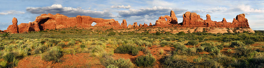 Arches National Park Photograph - Arches National Park Panorama by Dave Mills