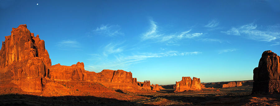 Arches National Park Photograph - Arches National Park Morning Pan 1 by JustJeffAz Photography