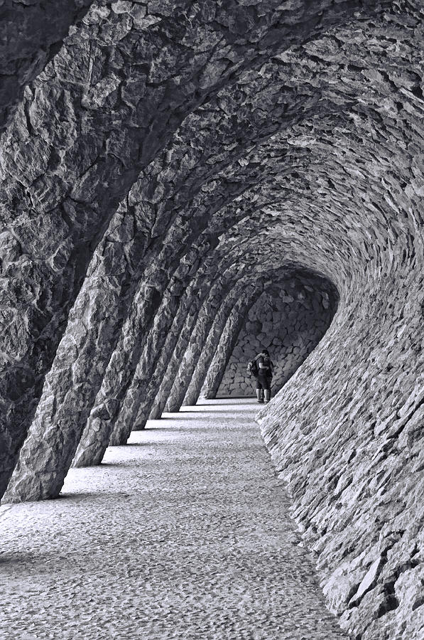 Arches of Park Guell Photograph by Betty Eich
