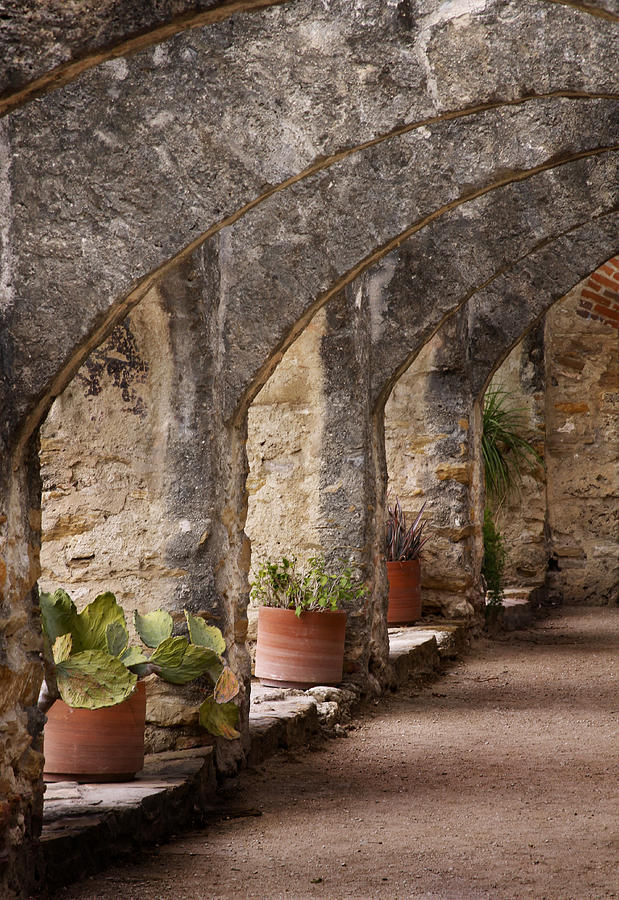 Architecture Photograph - Mission San Jose Arches #1 by David and Carol Kelly