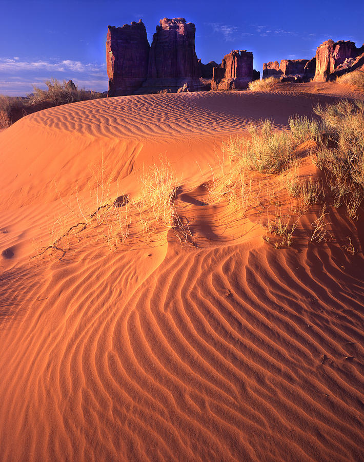 Arches Sand Dunes Photograph by Ray Mathis