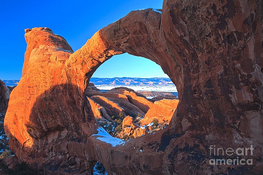 Arches Sunset Window Photograph by Adam Jewell