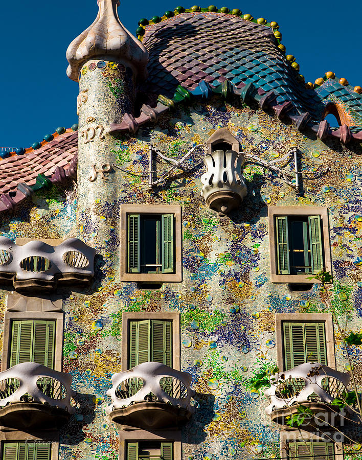 Architect Antoni Gaudi Casa Batllo Photograph by Rene Triay Photography