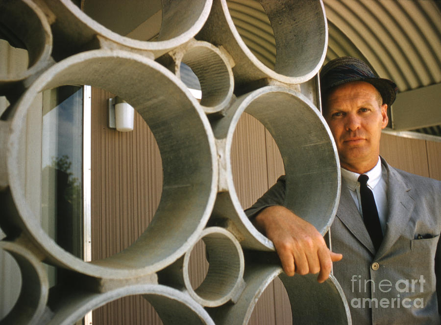 Architecture Photograph - Architect R. Duane Conner 1961 by The Harrington Collection