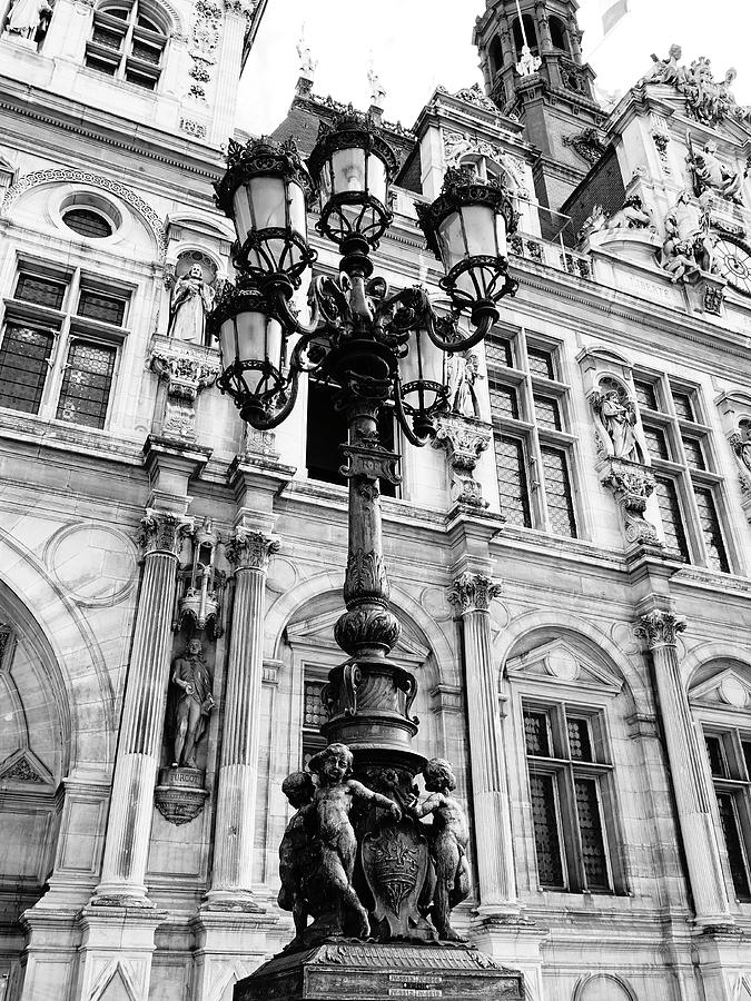 Architectural Artwork And Statues On And Around The Hotel De Ville In Paris France Photograph by Rick Rosenshein