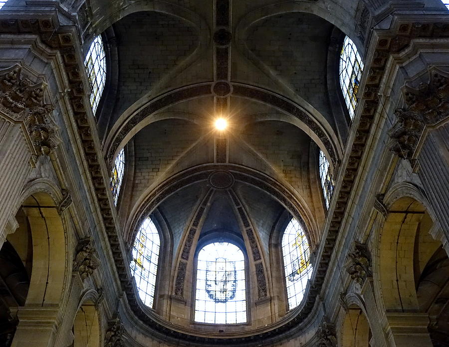 Architectural Artwork Within St Suplice Church In Paris France Photograph by Rick Rosenshein