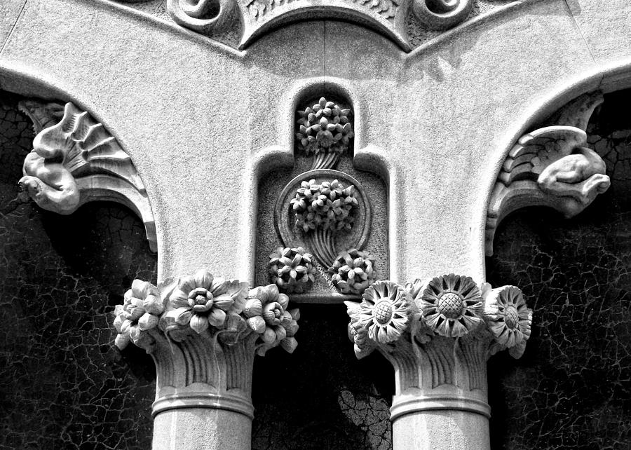 Up Movie Photograph - Architectural Detail - Barcelona - Spain by Nikolyn McDonald
