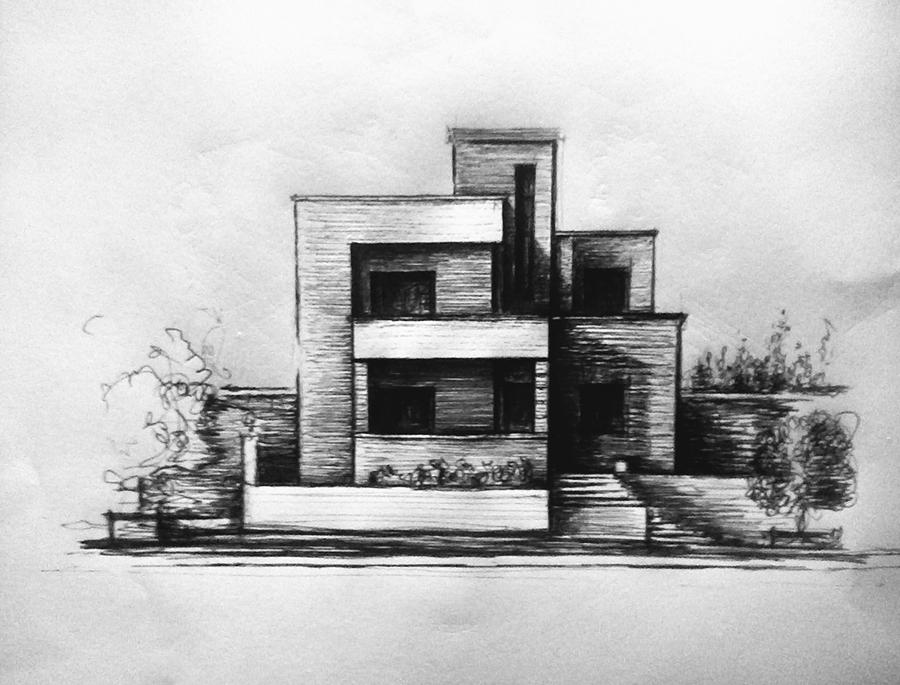 Architectural sketche Drawing by Deeb Marabeh