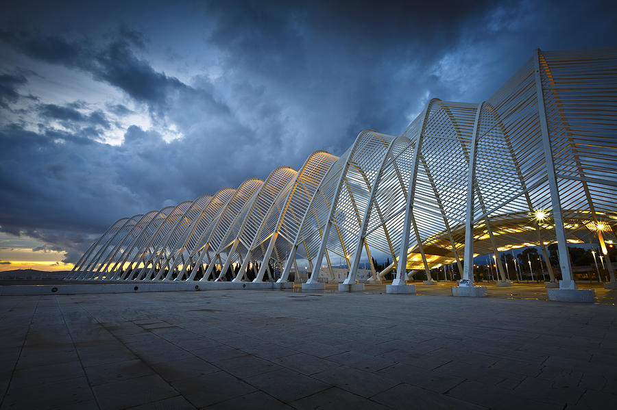 Greek Photograph - architecture by Calatrava by Milan Gonda