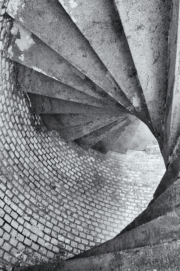 Architecture Of Ascending Spiral Stairs Photograph by Boogich