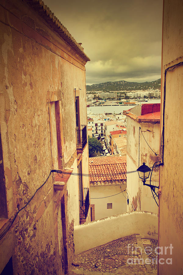Architecture of old city of Ibiza Spain Photograph by Michal Bednarek