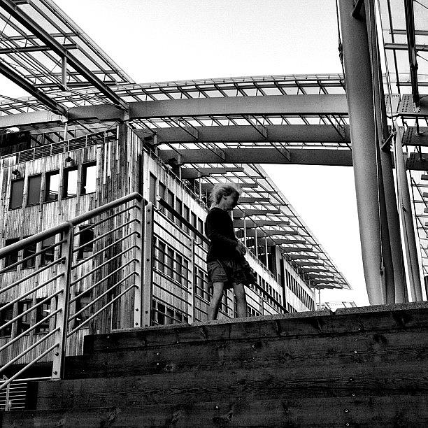Architecture Photograph - #architecture #tjuvholmen #girl #oslo by Elisabeth  Ostreng