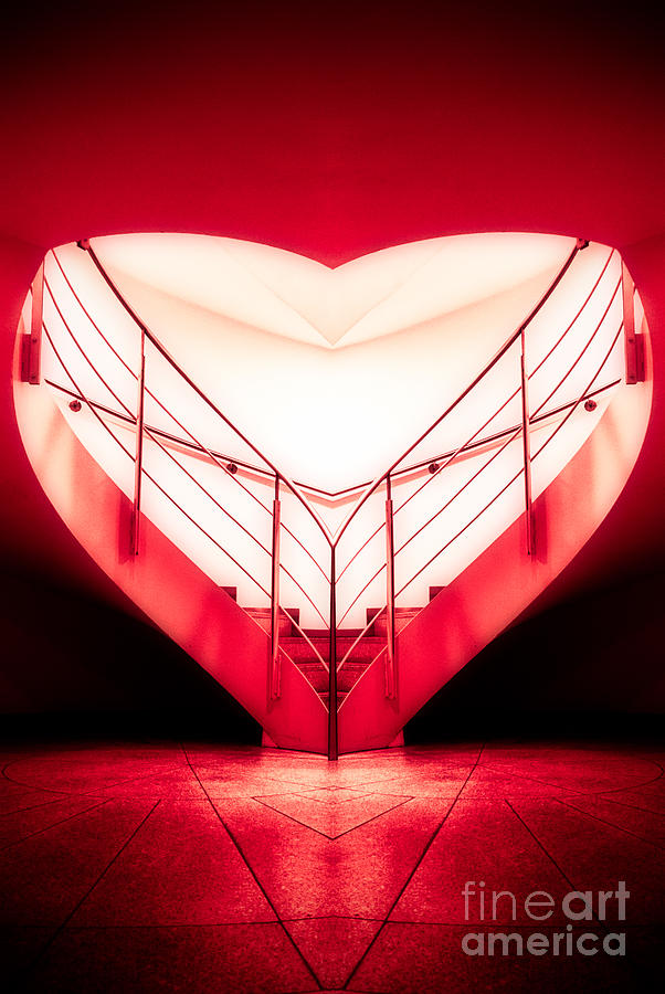 architectures valentine - redI Photograph by Hannes Cmarits