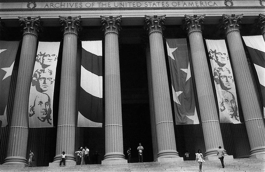 Archives of the United States Washington D.C. 1976  Photograph by David Lee Guss