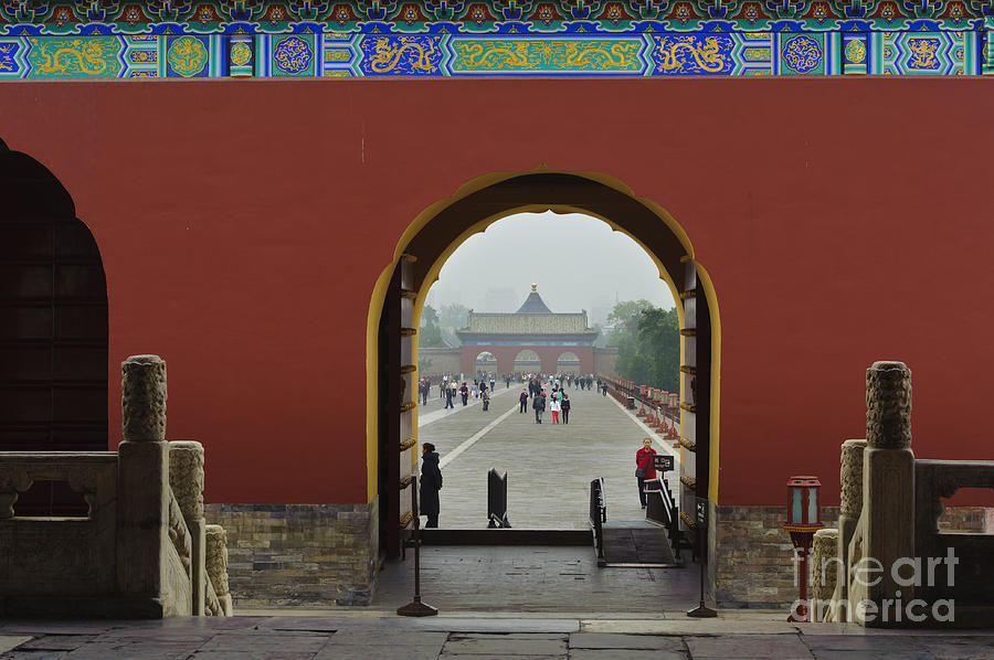 Archway In Temple Of Heaven, Beijing Photograph by John Shaw