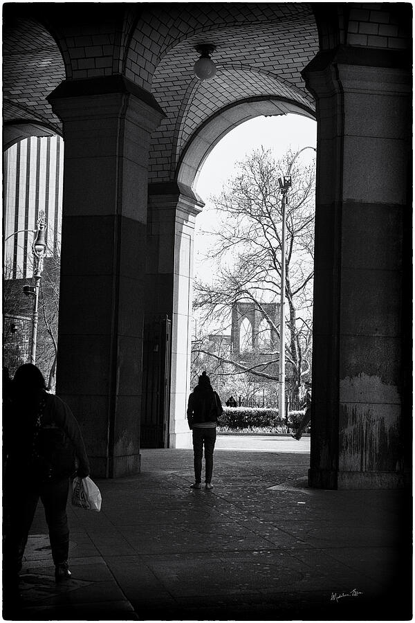 Archway to the Brooklyn Bridge 2 Photograph by Madeline Ellis