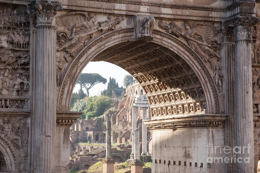 Arco di Settimio Severo roman forum Rome Italy Photograph by Matteo Colombo