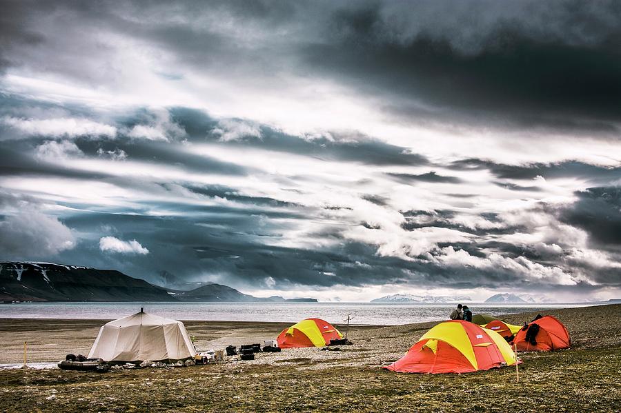 Mountain Photograph - Arctic Camp by Paul Williams