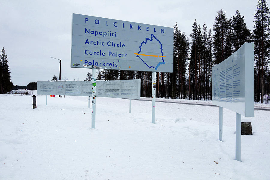 Arctic Circle Signs Photograph by Michael Szoenyi/science Photo Library