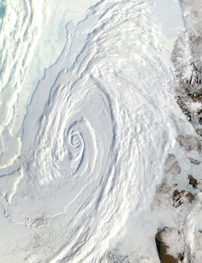 Arctic Ocean Storm Photograph by Nasa/science Photo Library