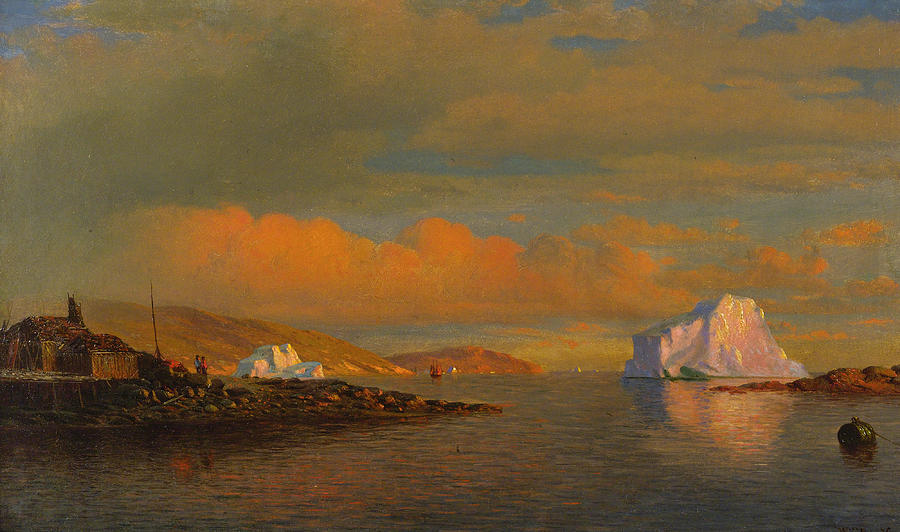 Arctic Sunset Painting by William Bradford