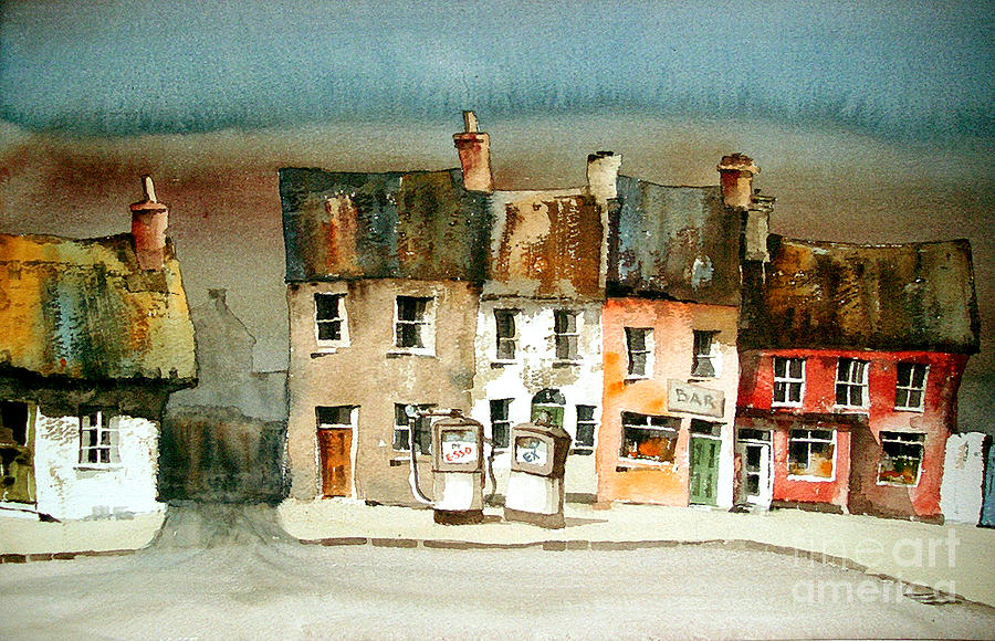 Ardmore Village Waterford Painting by Val Byrne