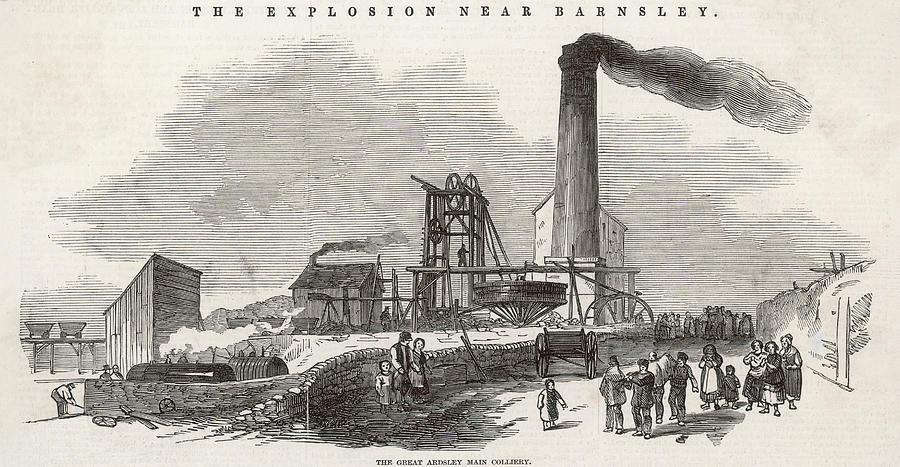 Ardsley Main Colliery, Near Barnsley Drawing by Illustrated London News ...