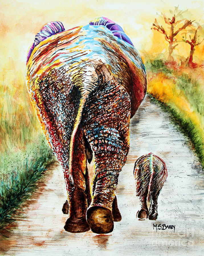 Are We There Yet? Painting by Maria Barry