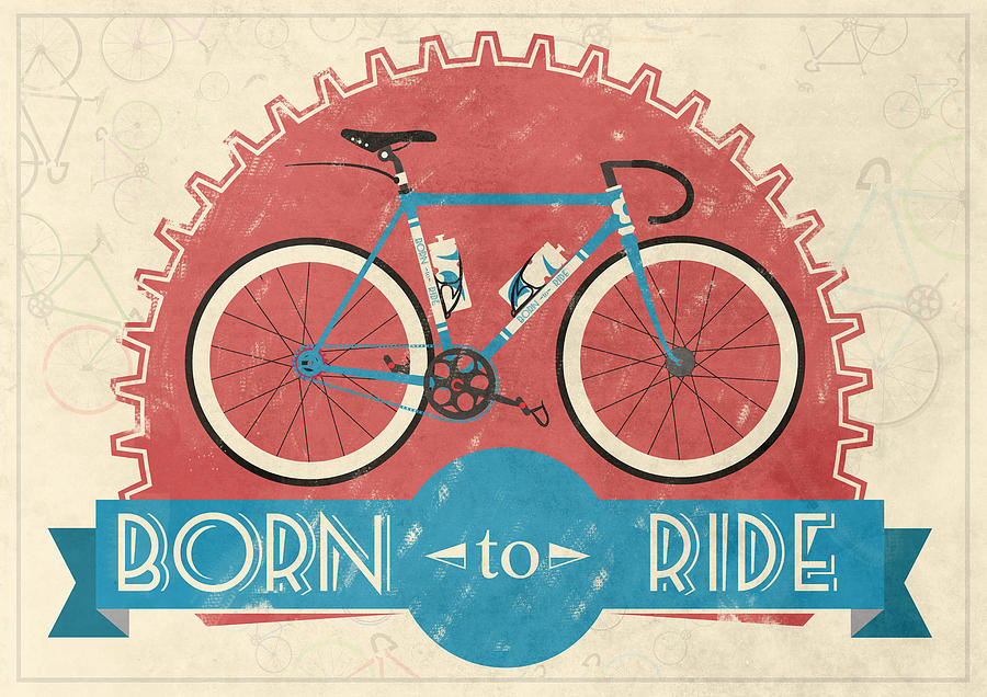 Bicycle Digital Art - Are you born to ride your bike? by Andy Scullion