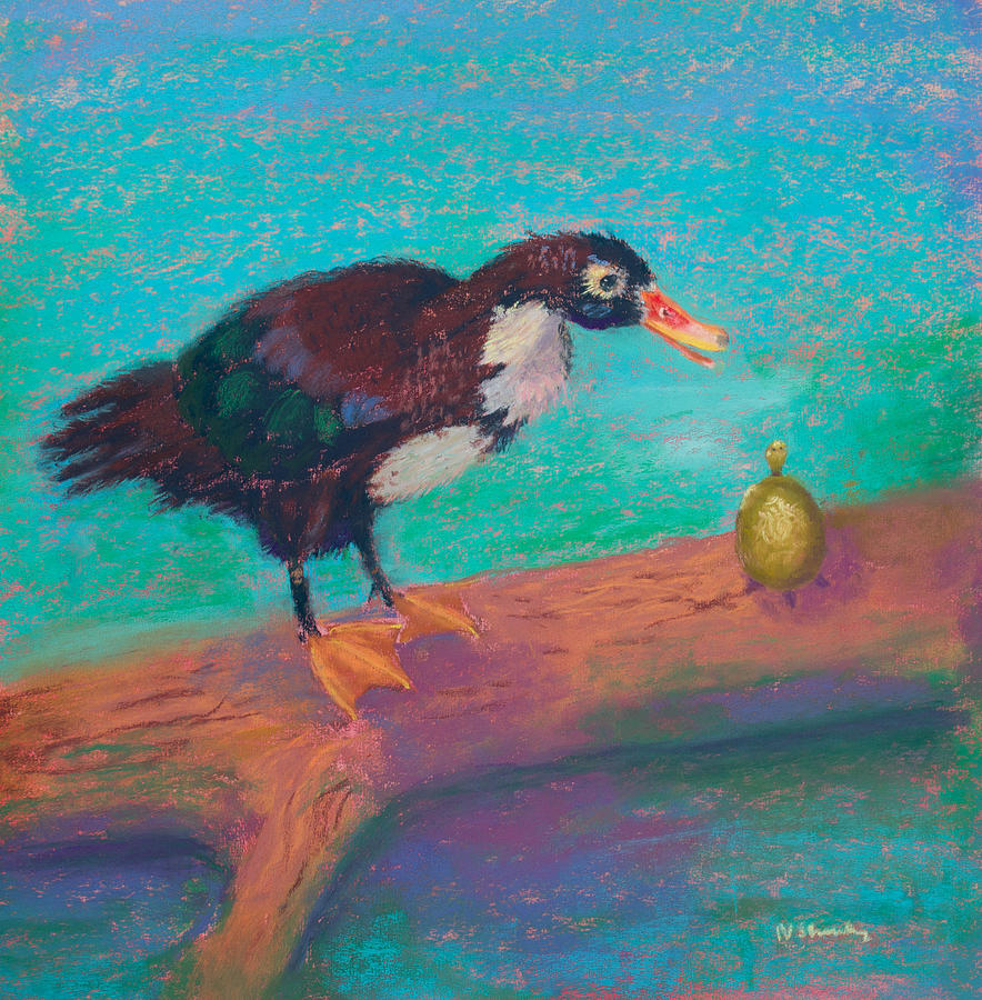 Duck Painting - Are You Talking to Me by Nicki Shishakly