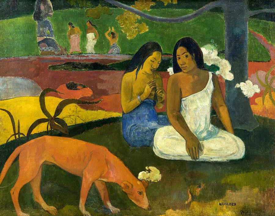 Arearea Painting by Paul Gauguin