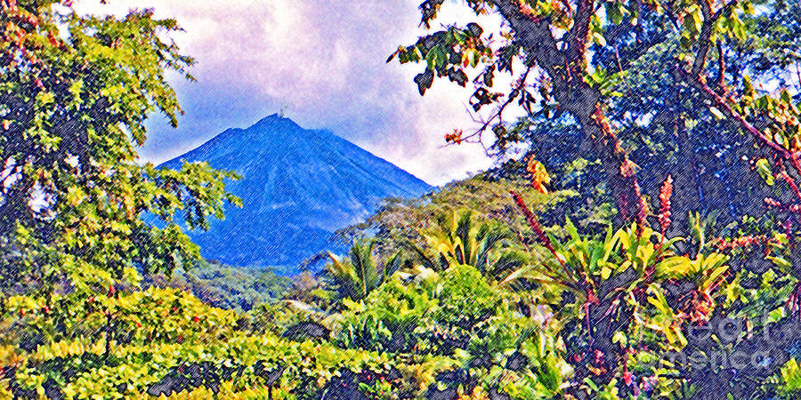 Jurassic Park Photograph - Arenal Volcano Costa Rica by Jerome Stumphauzer