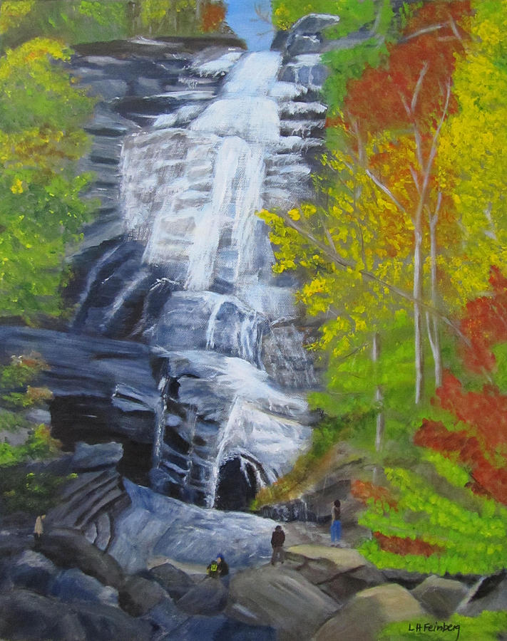 Arethusa Falls Painting by Linda Feinberg