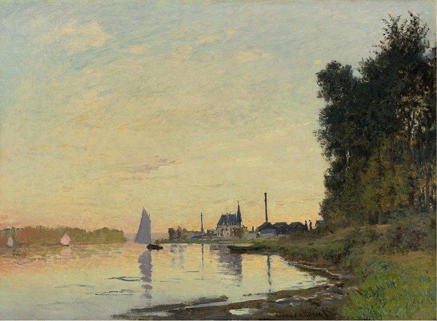 Argenteuil Late Afternoon Painting by Claude Monet