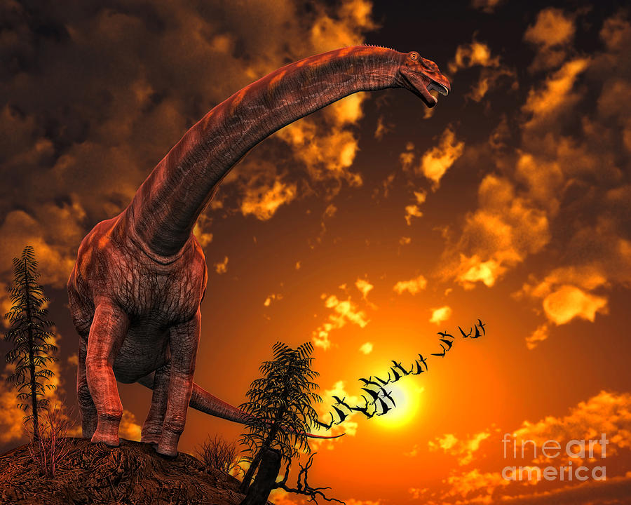 Argentinosaurus, A Titanosaur Sauropod Digital Art